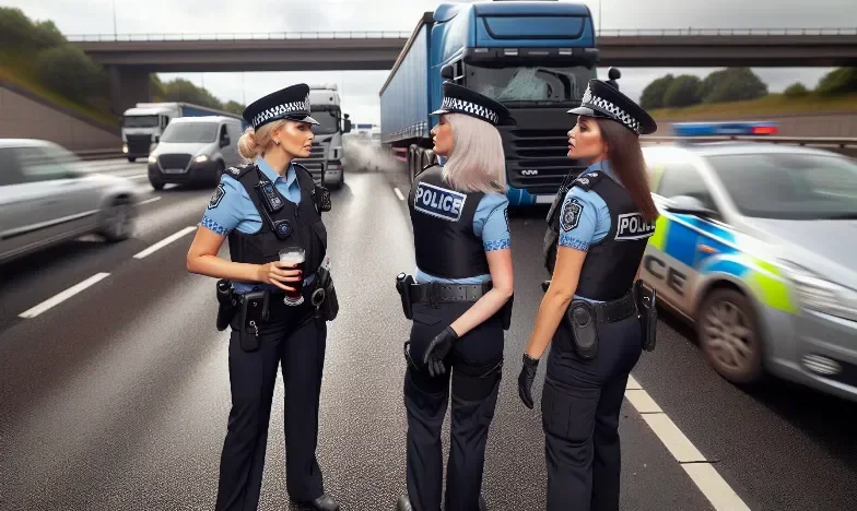 Bohaterska interwencja policjantek na autostradzie A1